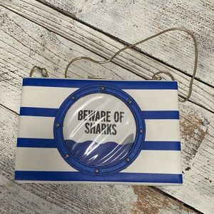 Kate Spade Beware Of Sharks Clutch